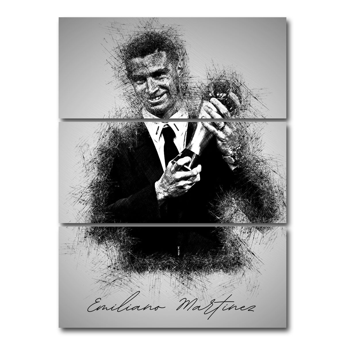 AUTO-MOCKUP WHITE | Emiliano Martinez | 3 Piece | Gallery Wrap Canvas | group=8x18_stacked