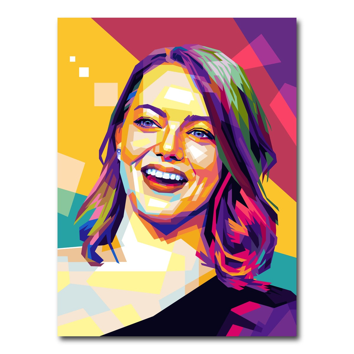 AUTO-MOCKUP WHITE | Emma Stone | 1 Piece | Gallery Wrap Canvas | group=3x4