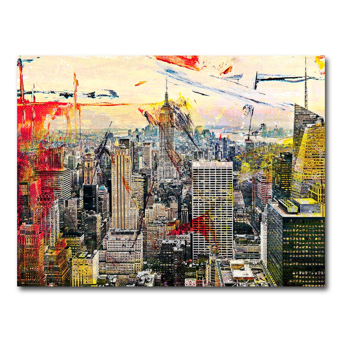 AUTO-MOCKUP WHITE | Empire State | 1 Piece | Gallery Wrap Canvas | group=4x3