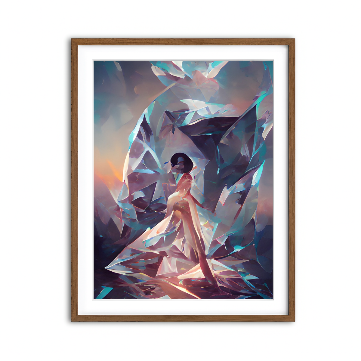 Framed Print 3x4 Walnut