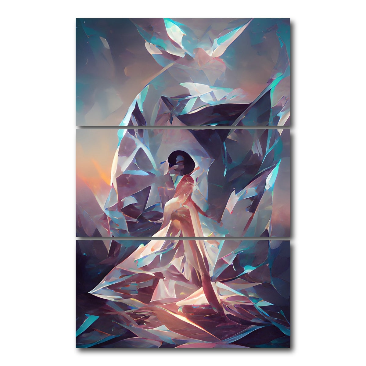 AUTO-MOCKUP WHITE | Empress | 3 Piece | Gallery Wrap Canvas | group=12x24_stacked