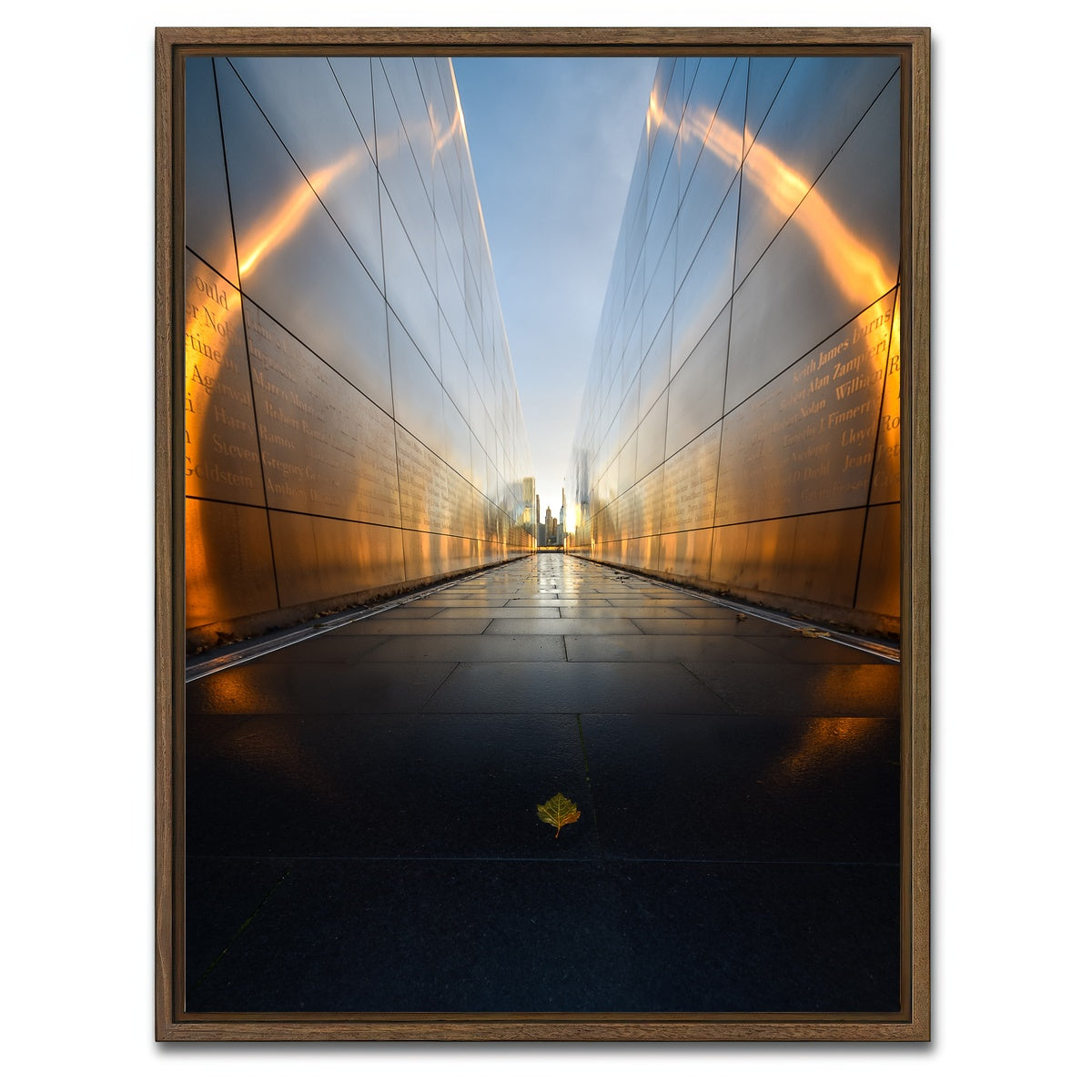 AUTO-MOCKUP WHITE | Empty Sky Memorial | 1 Piece | Walnut Framed Canvas | group=3x4