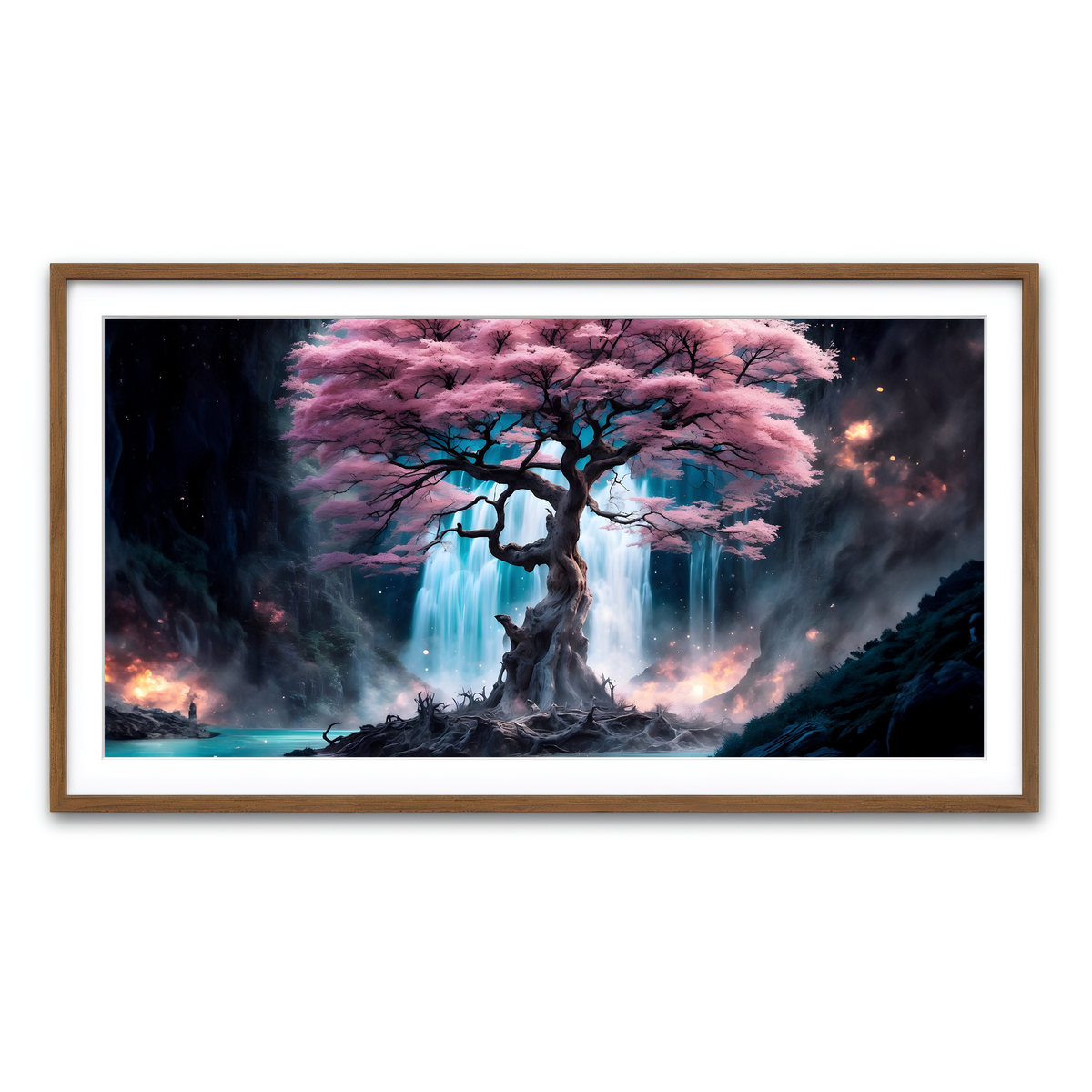 Framed Print 2x1 Walnut