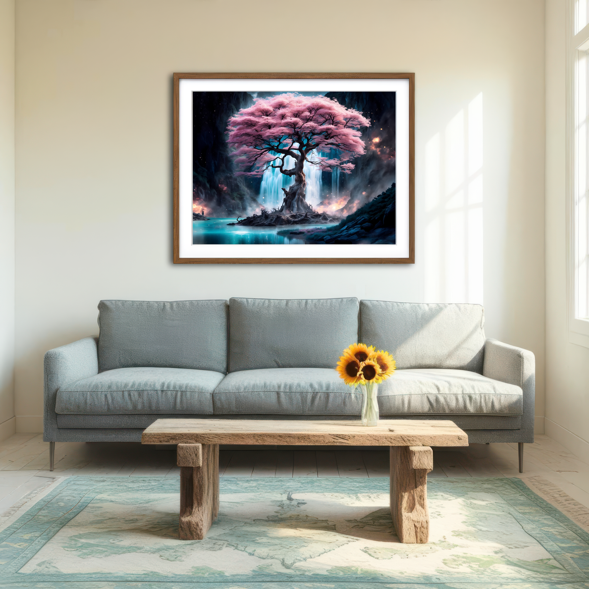 AUTO-MOCKUP ROOM | Enchanted Blossom Wall Art