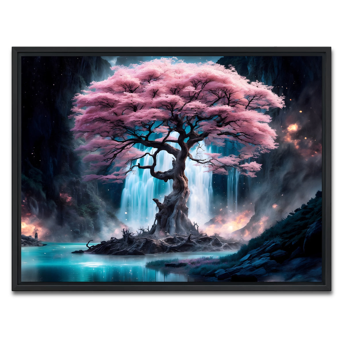 AUTO-MOCKUP WHITE | Enchanted Blossom | 1 Piece | Black Framed Canvas | group=4x3