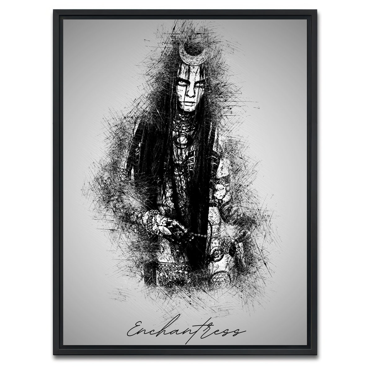 AUTO-MOCKUP WHITE | Enchantress | 1 Piece | Black Framed Canvas | group=3x4