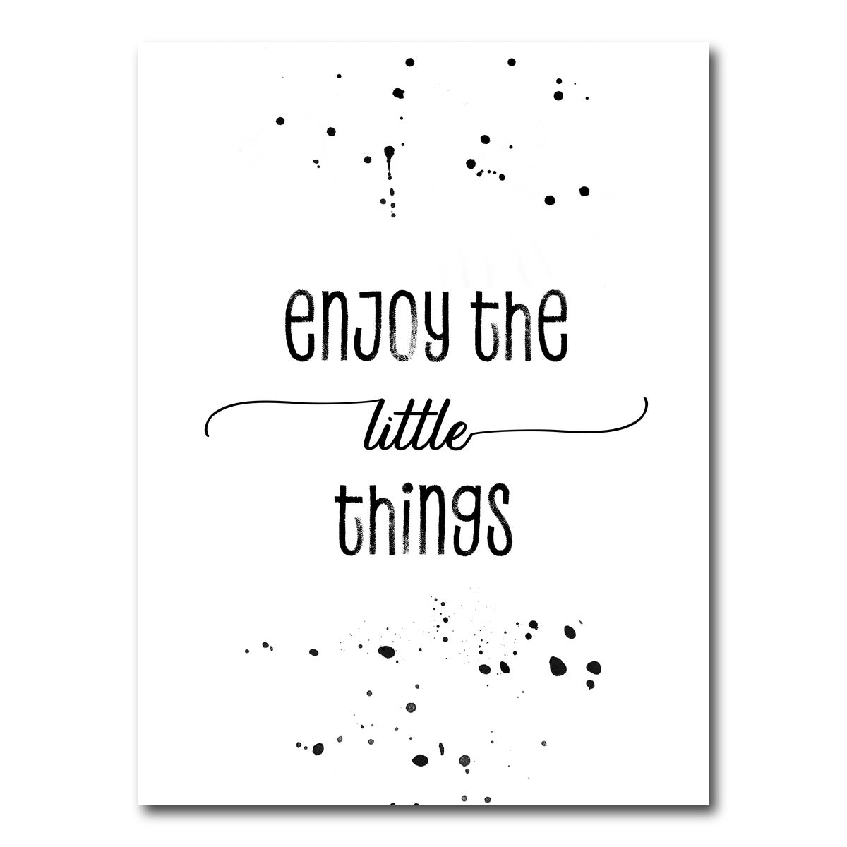AUTO-MOCKUP WHITE | Enjoy the little things | 1 Piece | Gallery Wrap Canvas | group=3x4