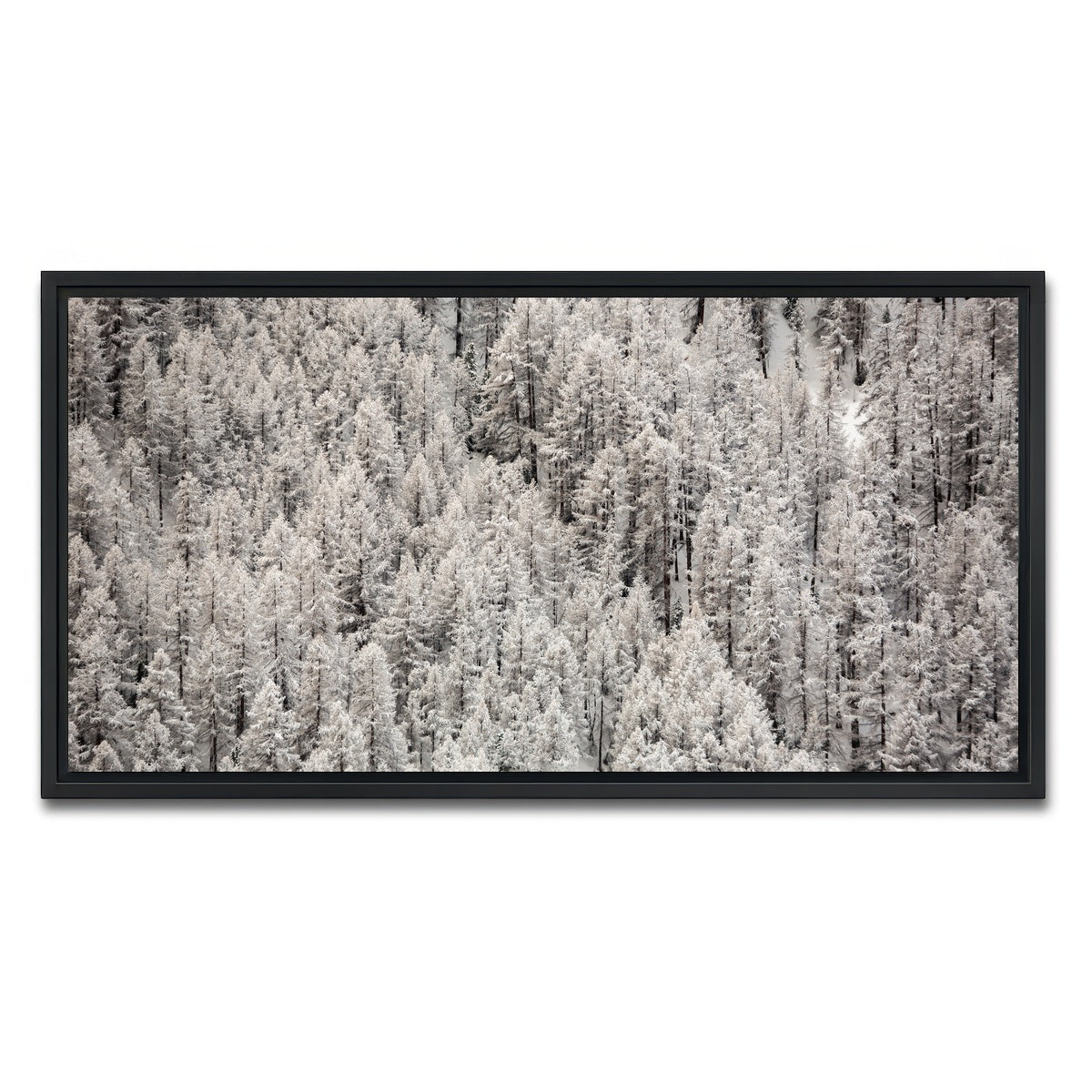 AUTO-MOCKUP WHITE | Enneigement tardif | 1 Piece | Black Framed Canvas | group=2x1