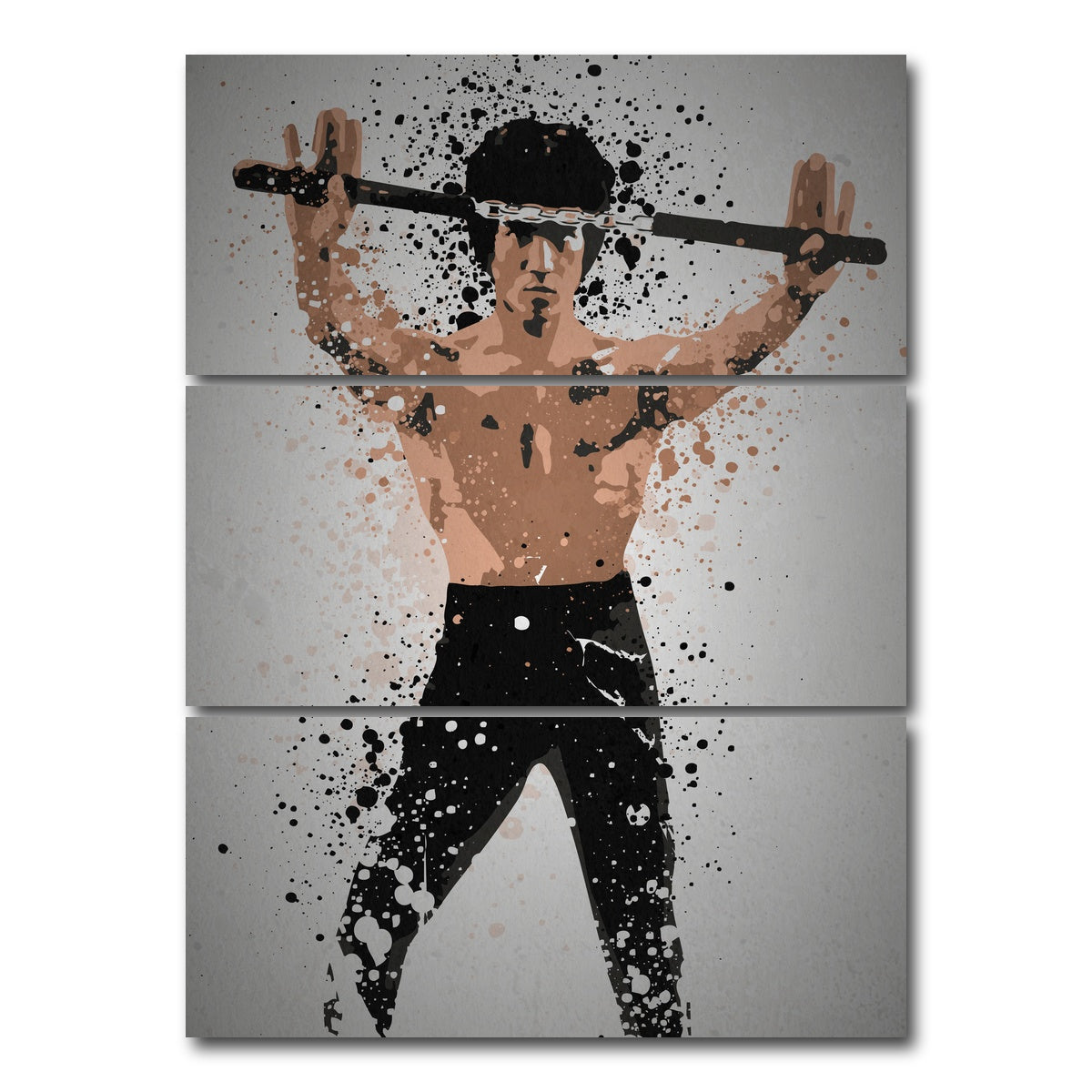 AUTO-MOCKUP WHITE | Enter the Dragon | 3 Piece | Gallery Wrap Canvas | group=8x18_stacked