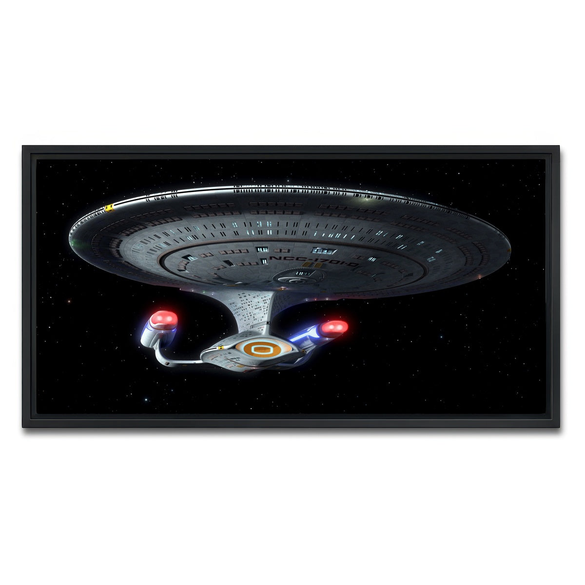 AUTO-MOCKUP WHITE | Enterprise D | 1 Piece | Black Framed Canvas | group=2x1