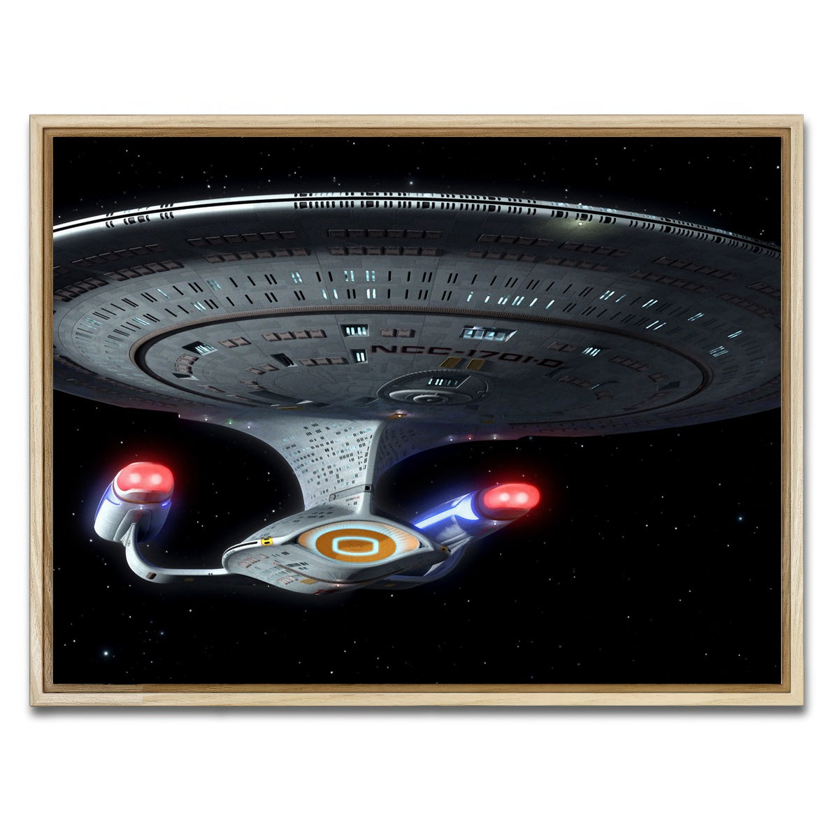 AUTO-MOCKUP WHITE | Enterprise D | 1 Piece | Natural Framed Canvas | group=4x3