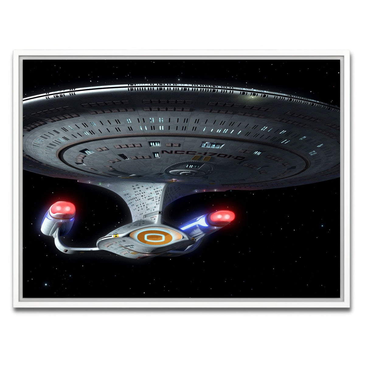 AUTO-MOCKUP WHITE | Enterprise D | 1 Piece | White Framed Canvas | group=4x3