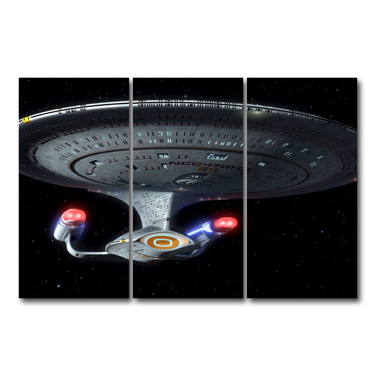 AUTO-MOCKUP WHITE | Enterprise D | 3 Piece | Gallery Wrap Canvas | group=12x24