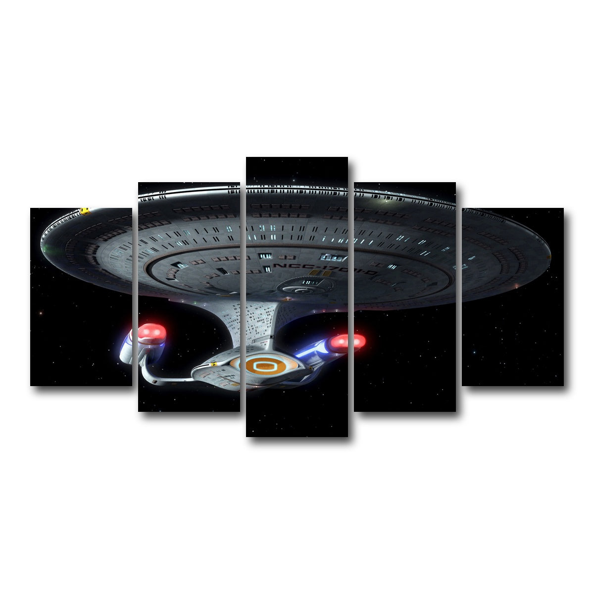 AUTO-MOCKUP WHITE | Enterprise D | 5 Piece | Gallery Wrap Canvas | group=5_normal