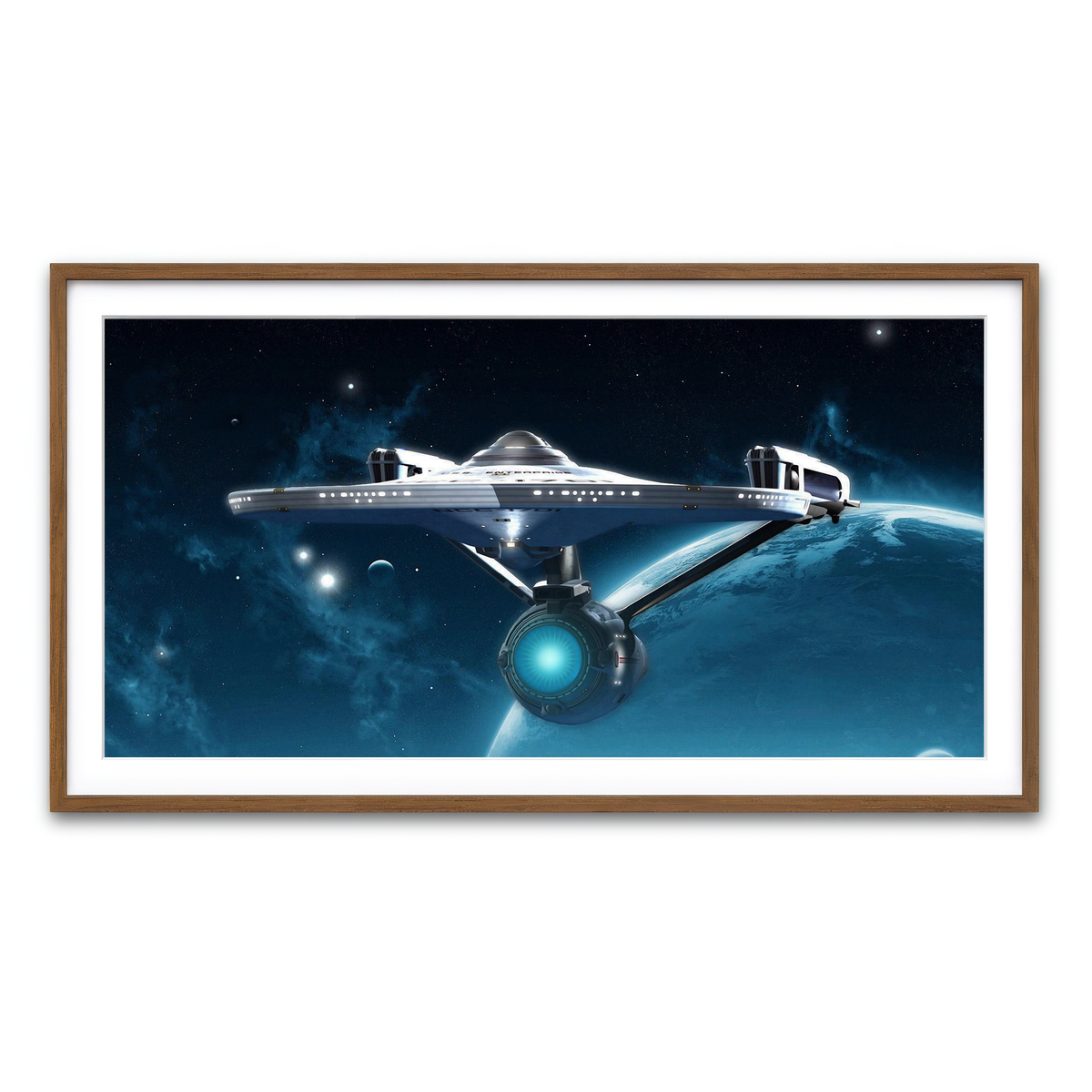 Framed Print 2x1 Walnut