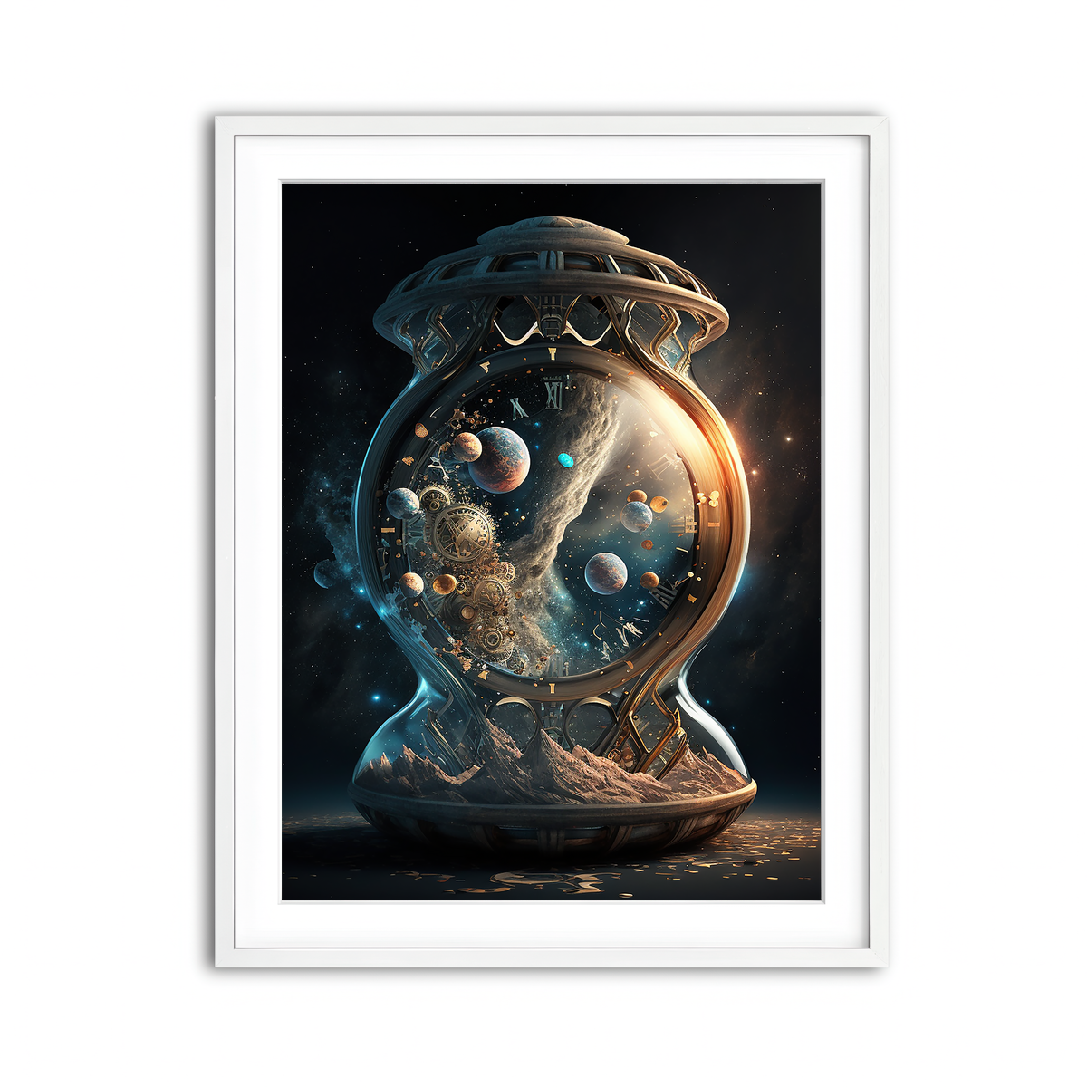 Framed Print 3x4 White