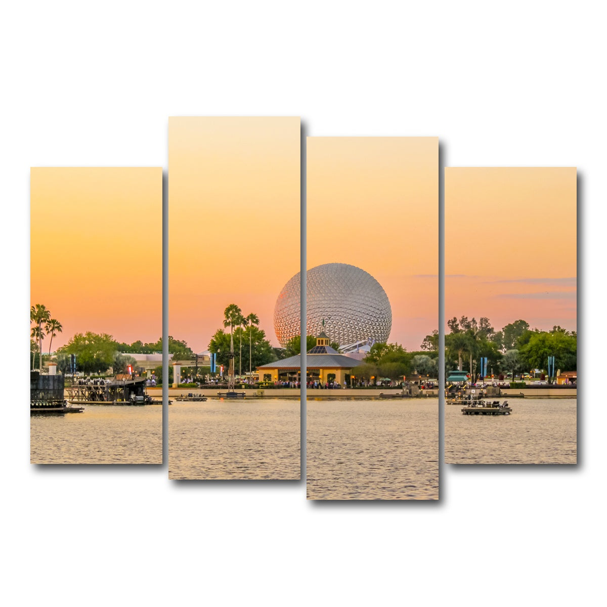AUTO-MOCKUP WHITE | Epcot | 4 Piece | Gallery Wrap Canvas | group=4_normal