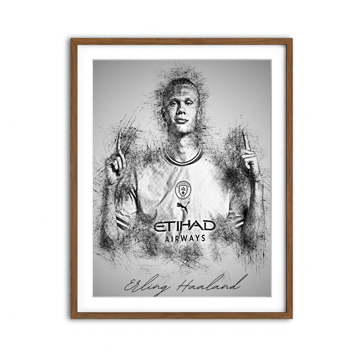 Framed Print 3x4 Walnut