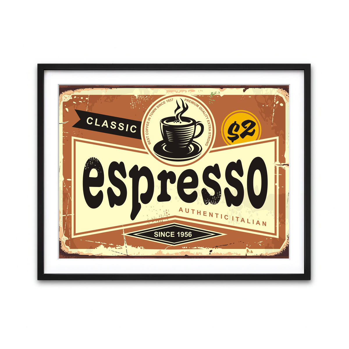 Framed Print 4x3 Black