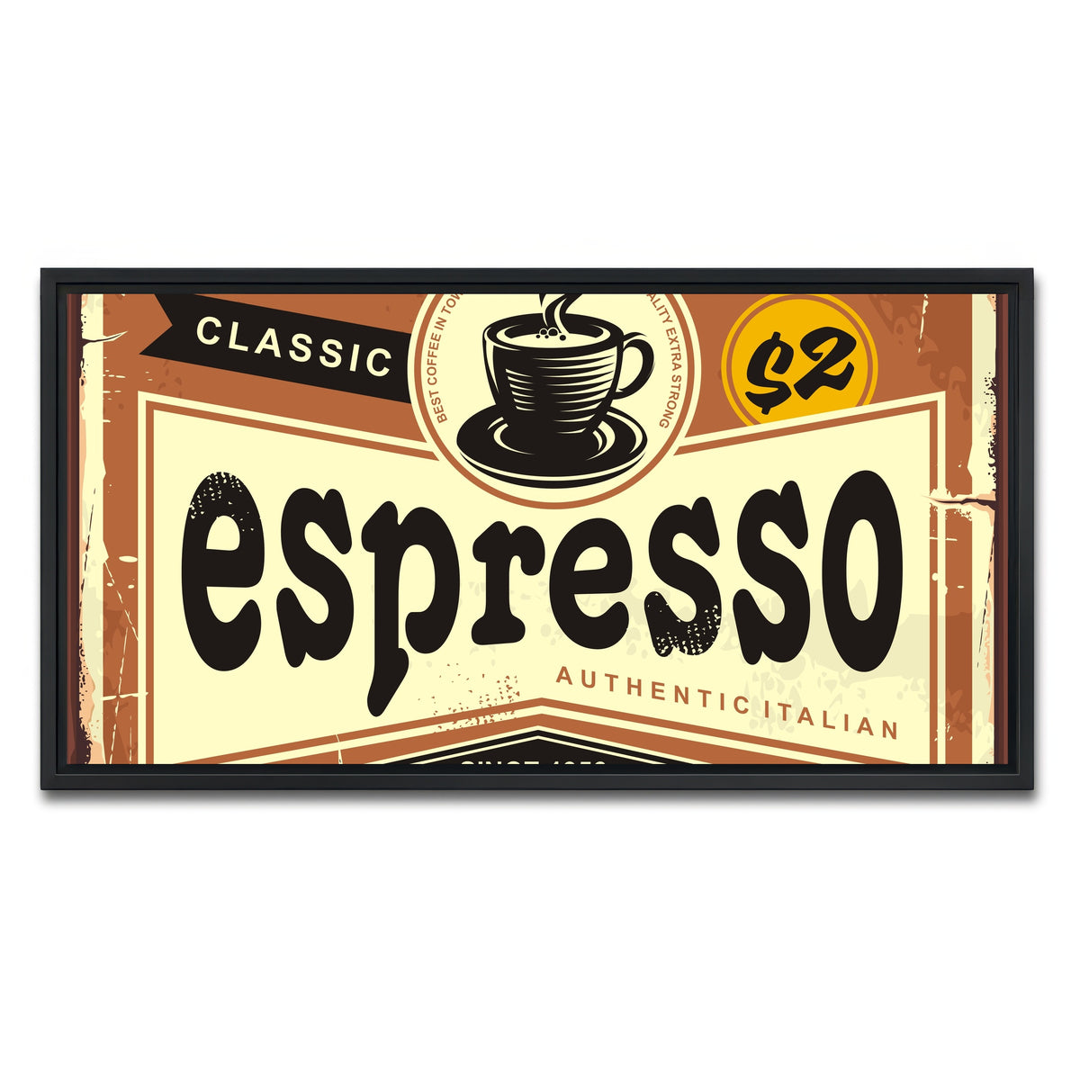 AUTO-MOCKUP WHITE | Espresso | 1 Piece | Black Framed Canvas | group=2x1