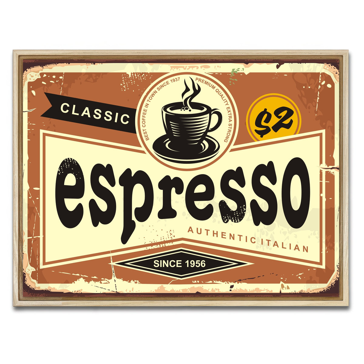 AUTO-MOCKUP WHITE | Espresso | 1 Piece | Natural Framed Canvas | group=4x3