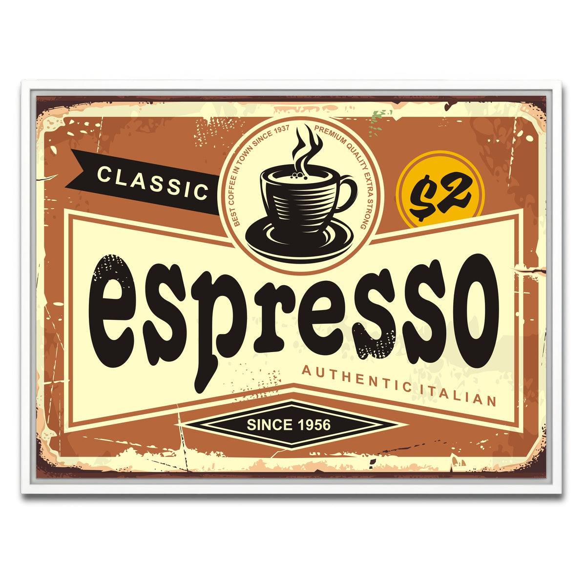 AUTO-MOCKUP WHITE | Espresso | 1 Piece | White Framed Canvas | group=4x3
