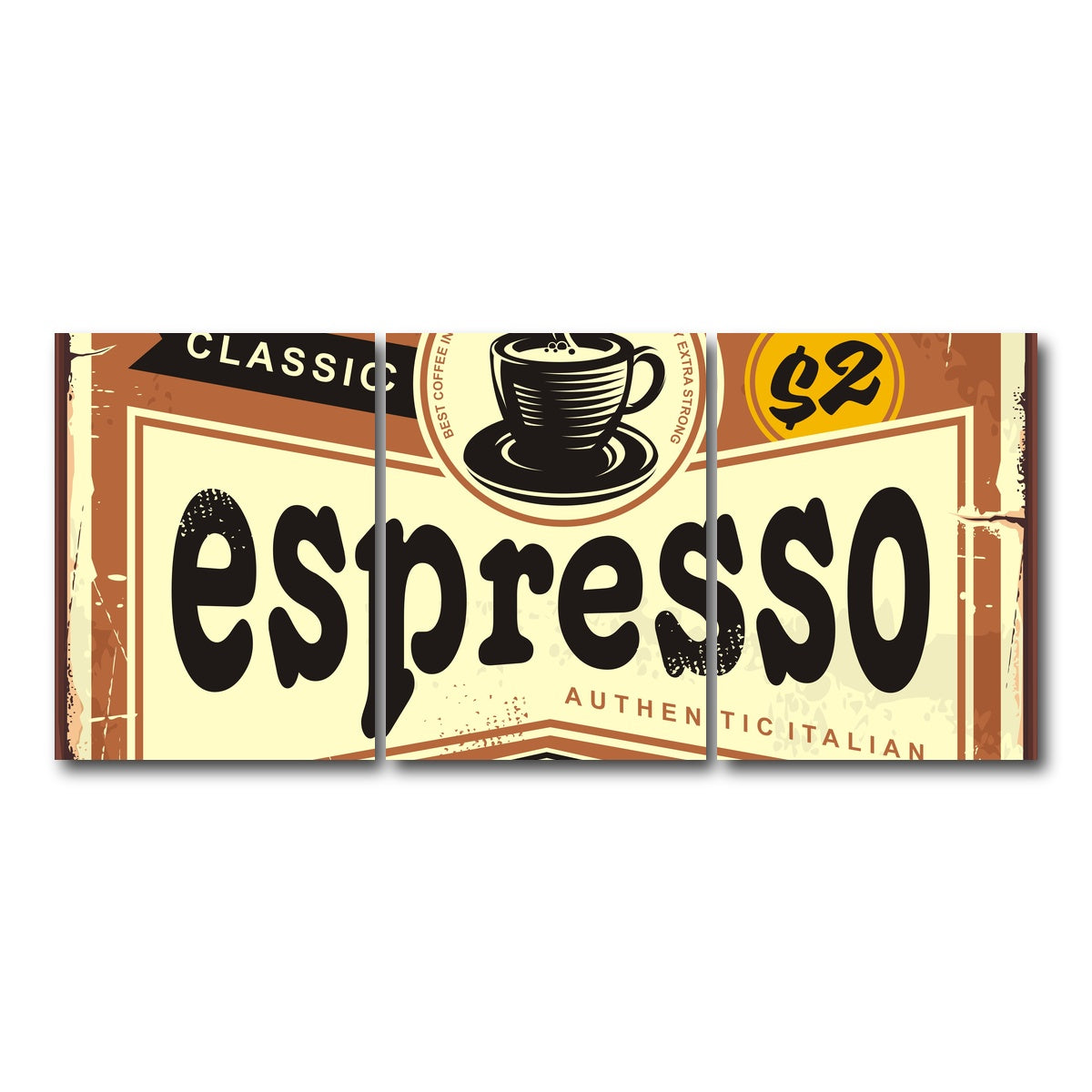 AUTO-MOCKUP WHITE | Espresso | 3 Piece | Gallery Wrap Canvas | group=18x24