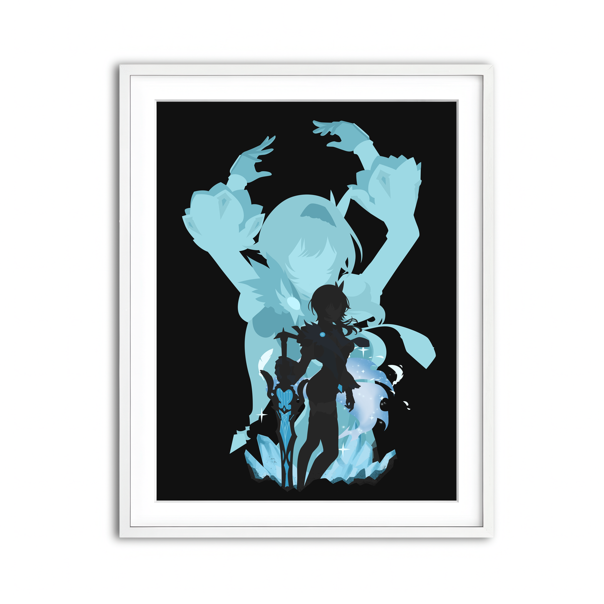 Framed Print 3x4 White
