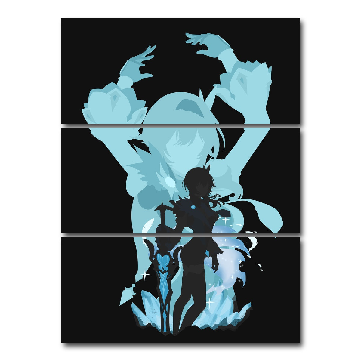 AUTO-MOCKUP WHITE | Eula | 3 Piece | Gallery Wrap Canvas | group=8x18_stacked