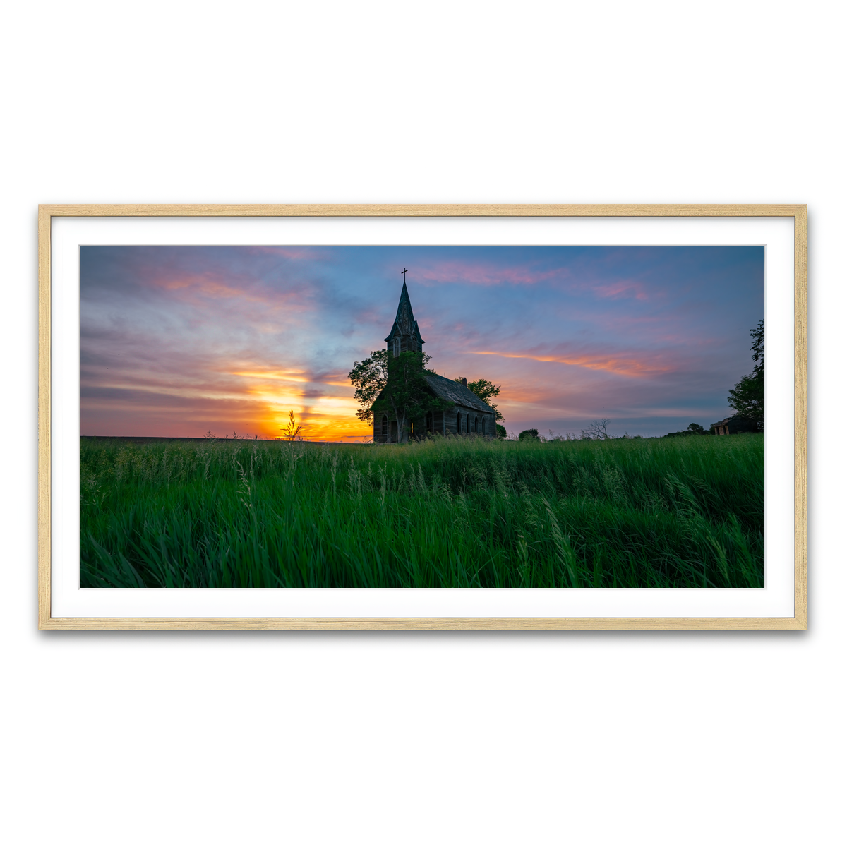 Framed Print 2x1 Natural