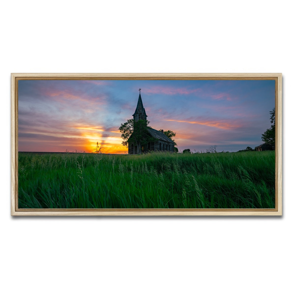 AUTO-MOCKUP WHITE | Evening Prayer | 1 Piece | Natural Framed Canvas | group=2x1