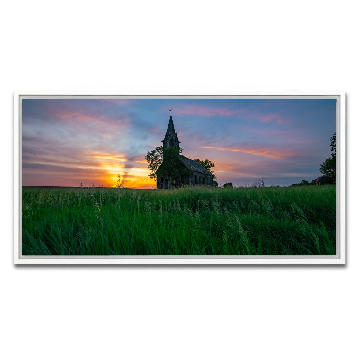 AUTO-MOCKUP WHITE | Evening Prayer | 1 Piece | White Framed Canvas | group=2x1