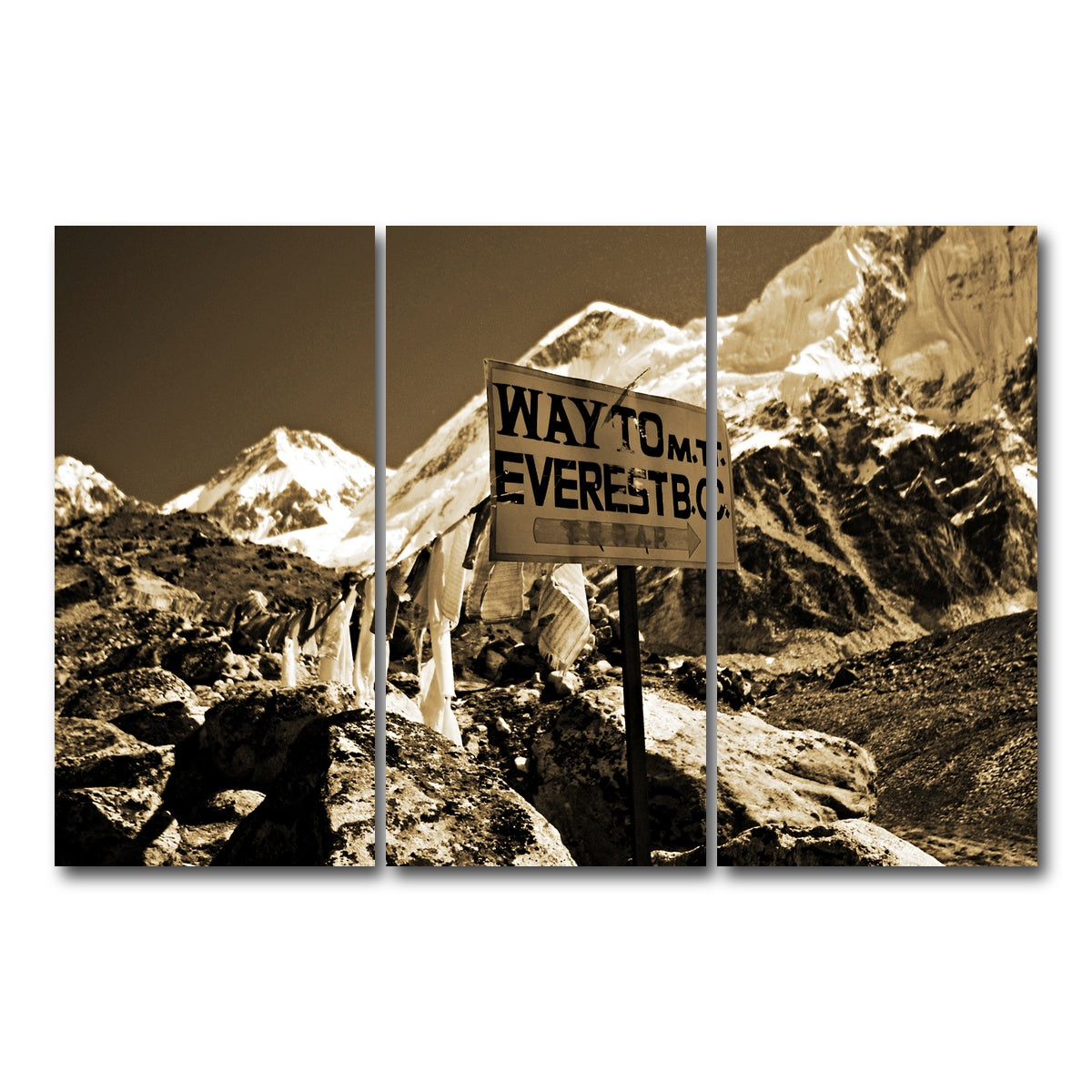AUTO-MOCKUP WHITE | Everest Base Camp | 3 Piece | Gallery Wrap Canvas | group=12x24