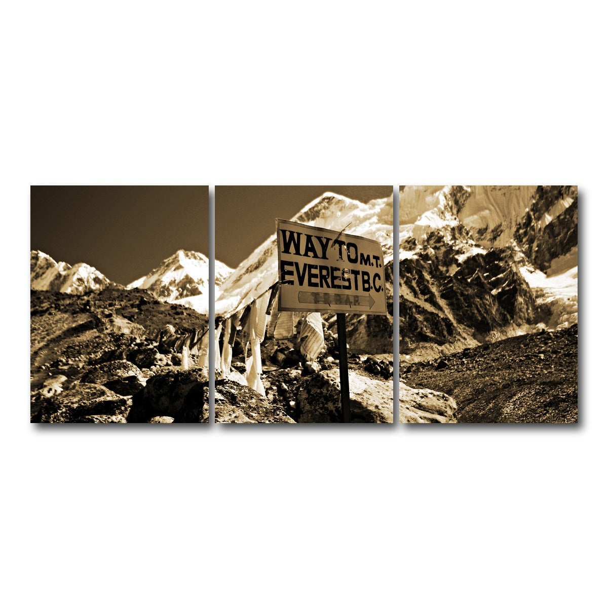 AUTO-MOCKUP WHITE | Everest Base Camp | 3 Piece | Gallery Wrap Canvas | group=18x24