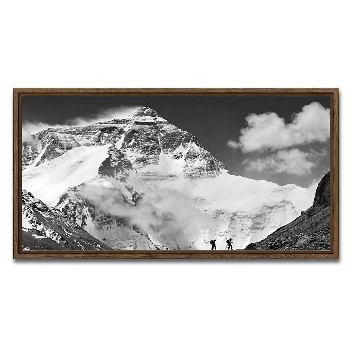 AUTO-MOCKUP WHITE | Everest | 1 Piece | Walnut Framed Canvas | group=2x1