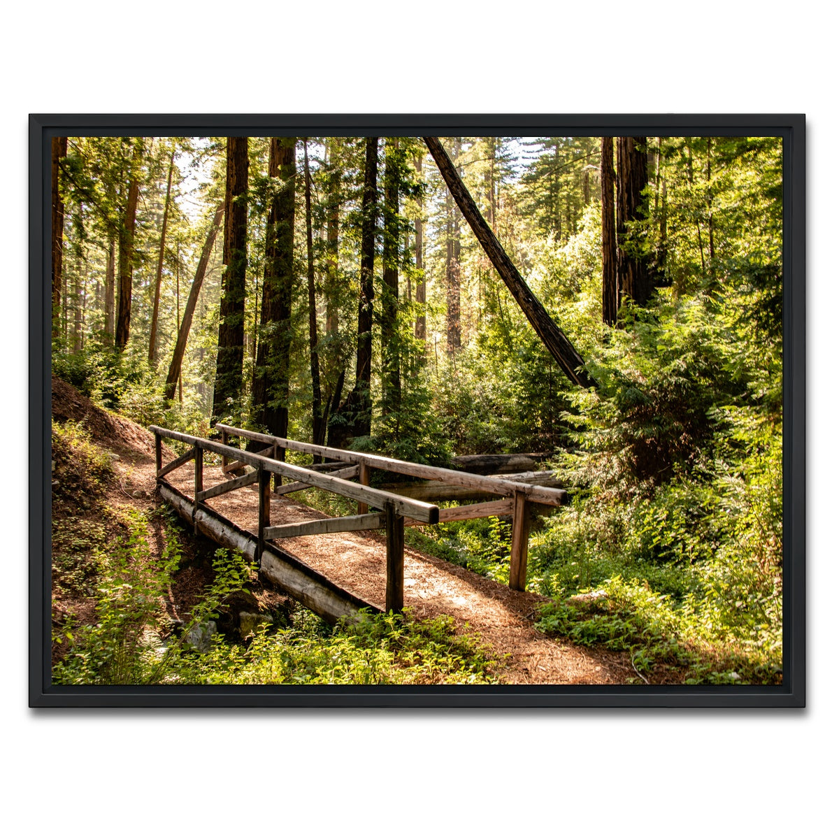AUTO-MOCKUP WHITE | Ewoldsen Trail Bridge | 1 Piece | Black Framed Canvas | group=4x3