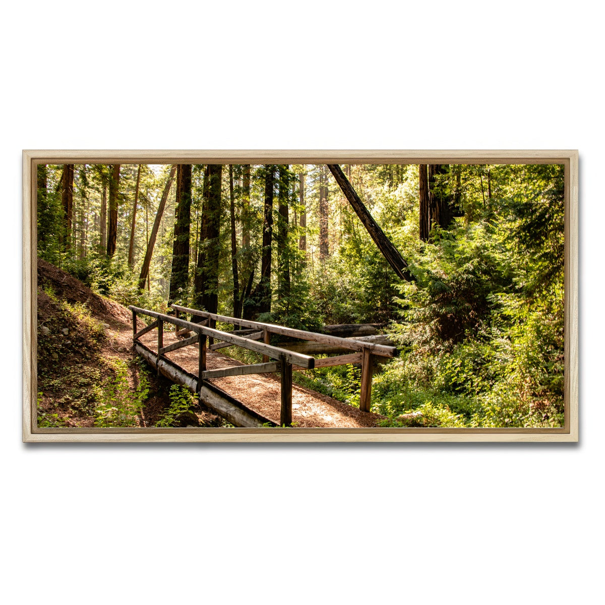 AUTO-MOCKUP WHITE | Ewoldsen Trail Bridge | 1 Piece | Natural Framed Canvas | group=2x1