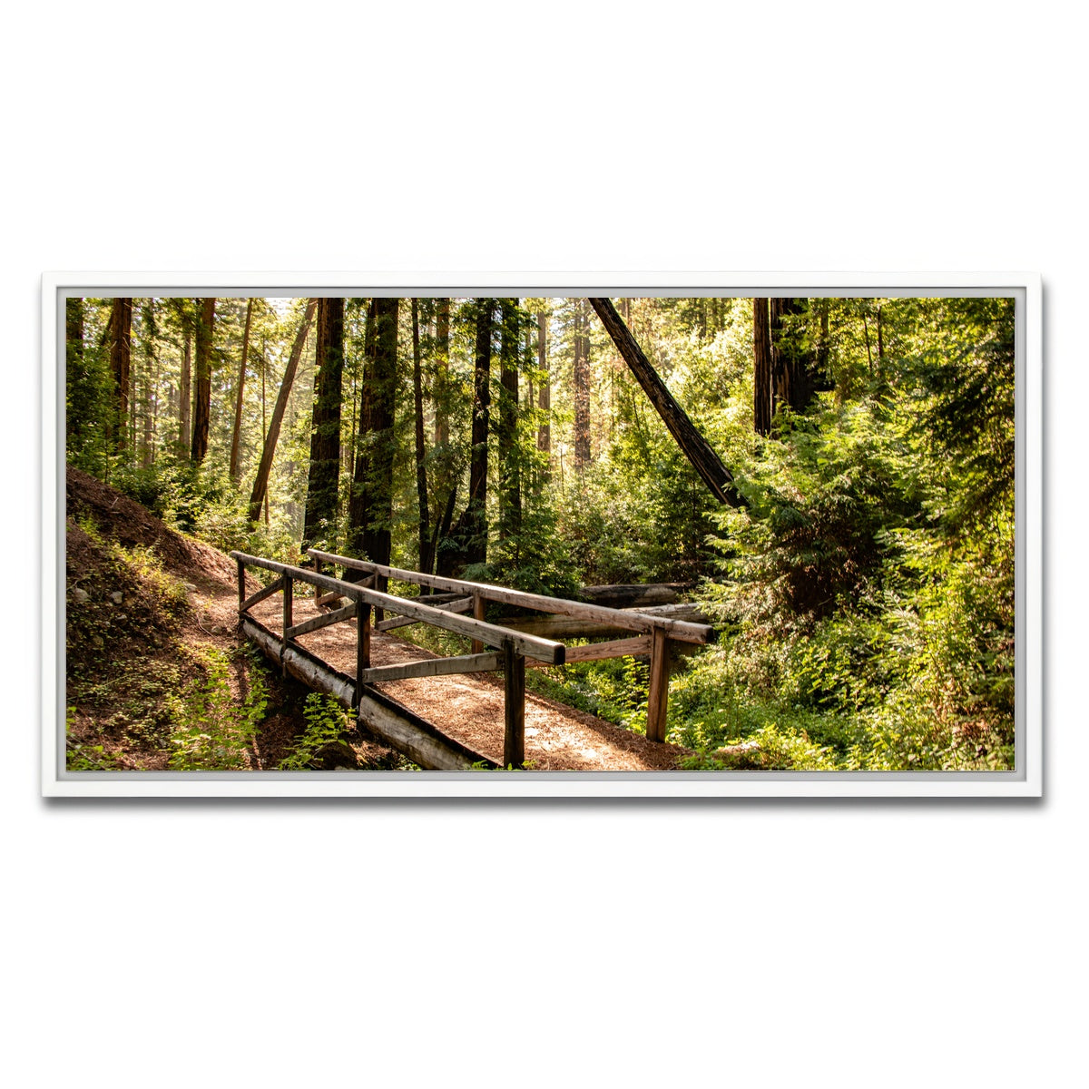 AUTO-MOCKUP WHITE | Ewoldsen Trail Bridge | 1 Piece | White Framed Canvas | group=2x1