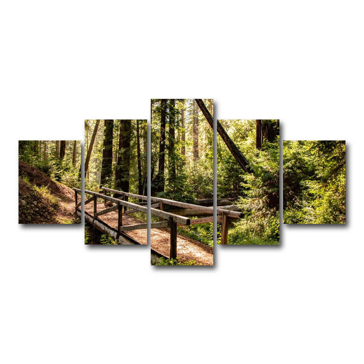 AUTO-MOCKUP WHITE | Ewoldsen Trail Bridge | 5 Piece | Gallery Wrap Canvas | group=5_short