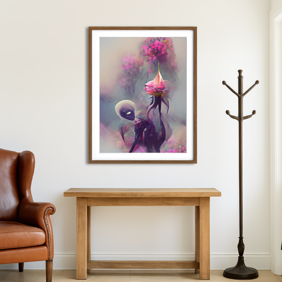 AUTO-MOCKUP ROOM | Exotic Flower Wall Art