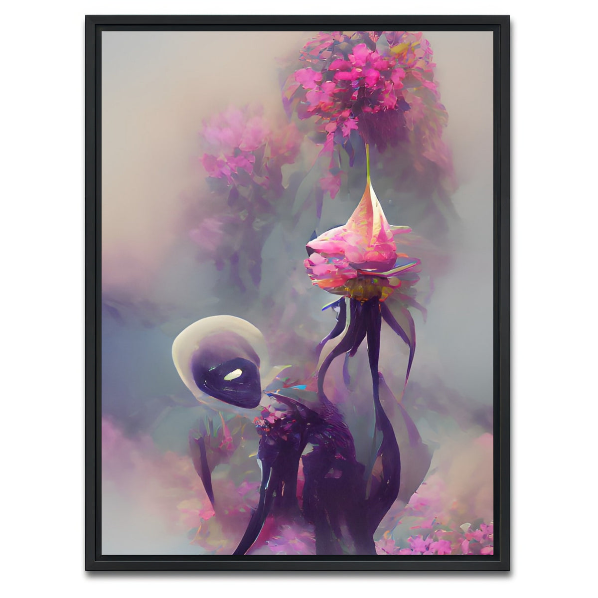 AUTO-MOCKUP WHITE | Exotic Flower | 1 Piece | Black Framed Canvas | group=3x4