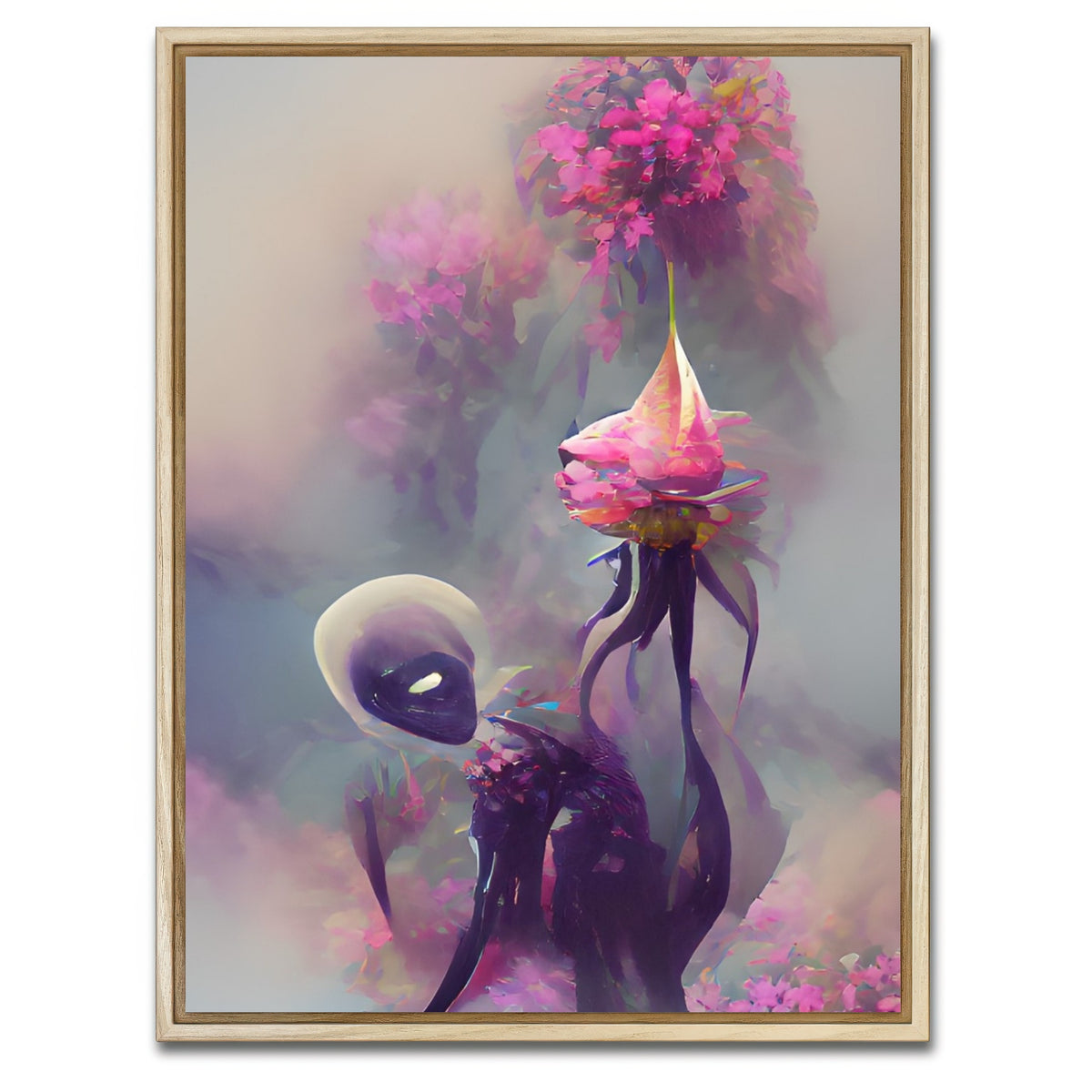 AUTO-MOCKUP WHITE | Exotic Flower | 1 Piece | Natural Framed Canvas | group=3x4