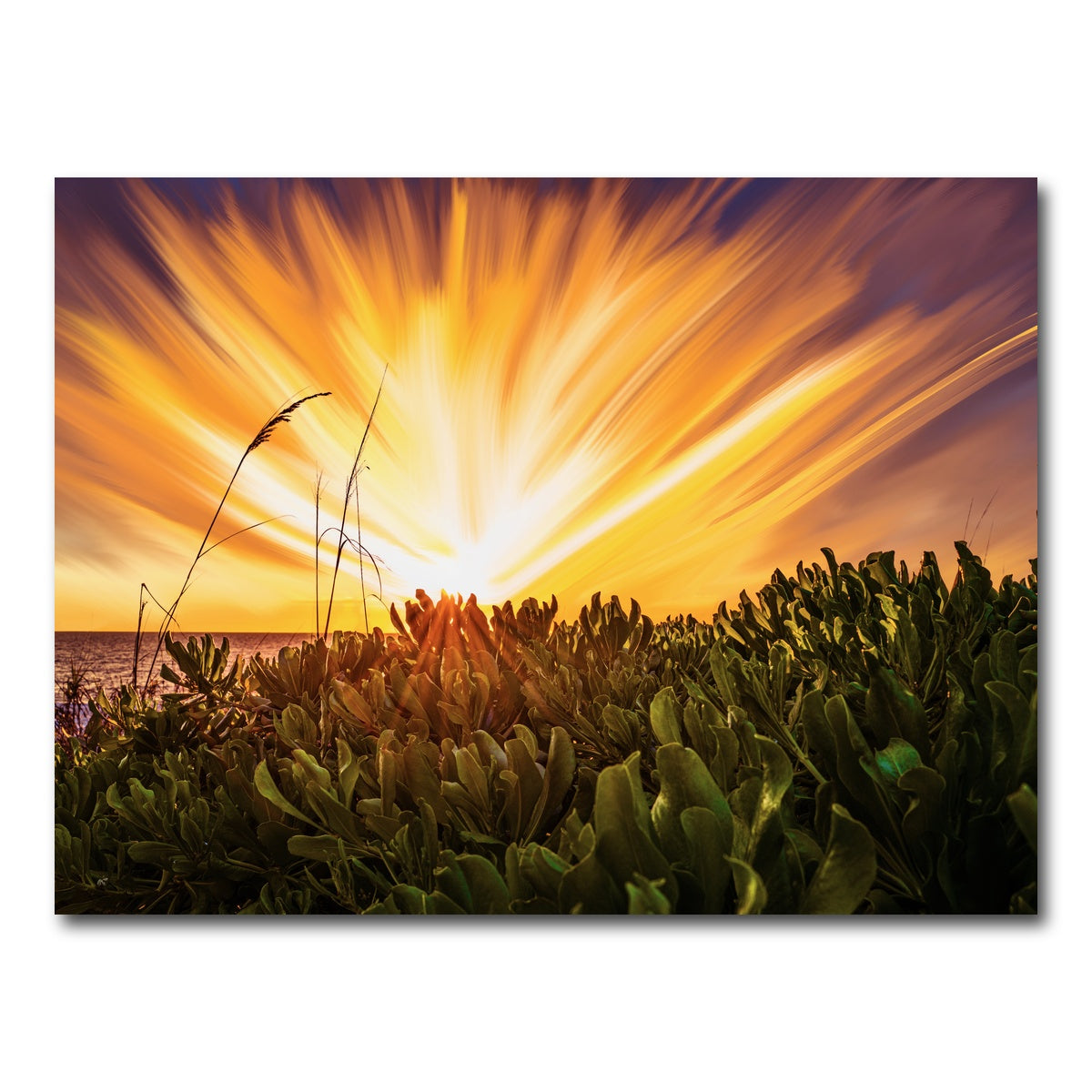 AUTO-MOCKUP WHITE | Exploding Sunset | 1 Piece | Gallery Wrap Canvas | group=4x3