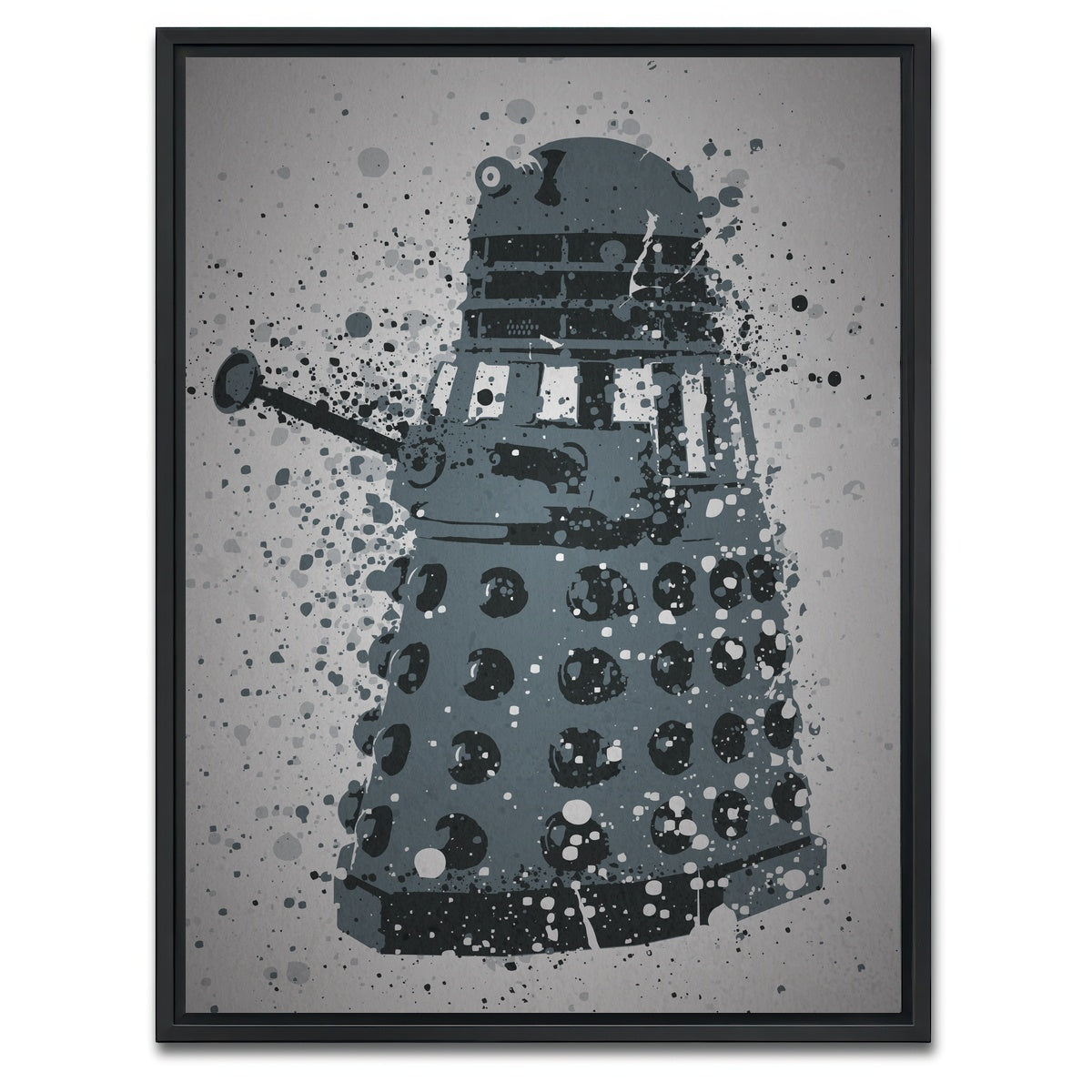 AUTO-MOCKUP WHITE | Exterminate | 1 Piece | Black Framed Canvas | group=3x4