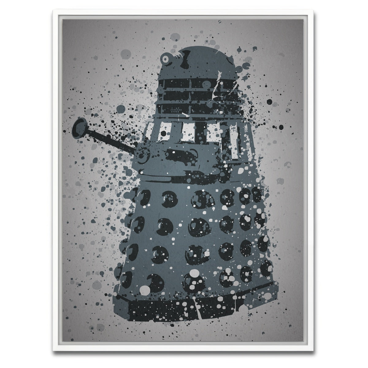 AUTO-MOCKUP WHITE | Exterminate | 1 Piece | White Framed Canvas | group=3x4