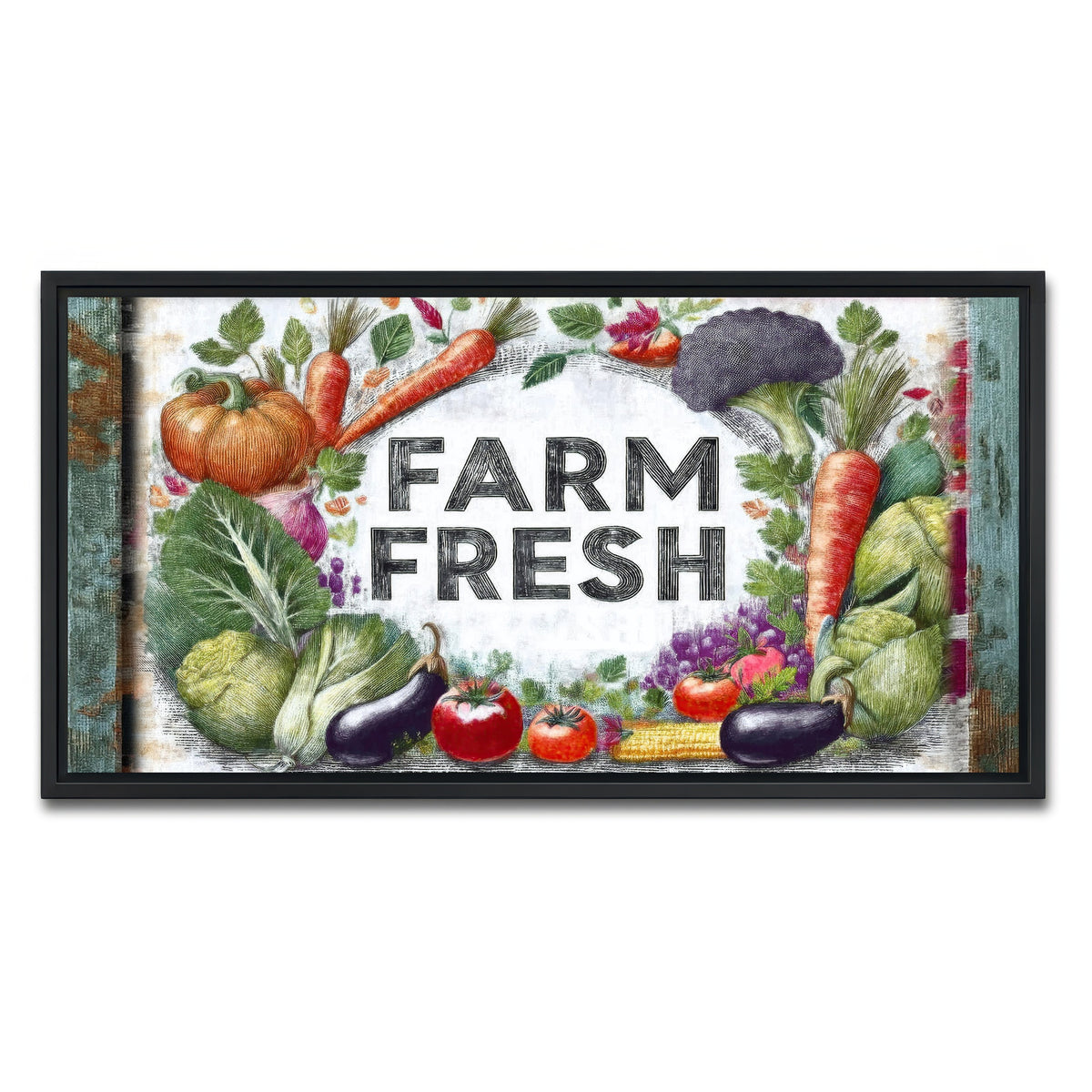 AUTO-MOCKUP WHITE | FARM FRESH | 1 Piece | Black Framed Canvas | group=2x1