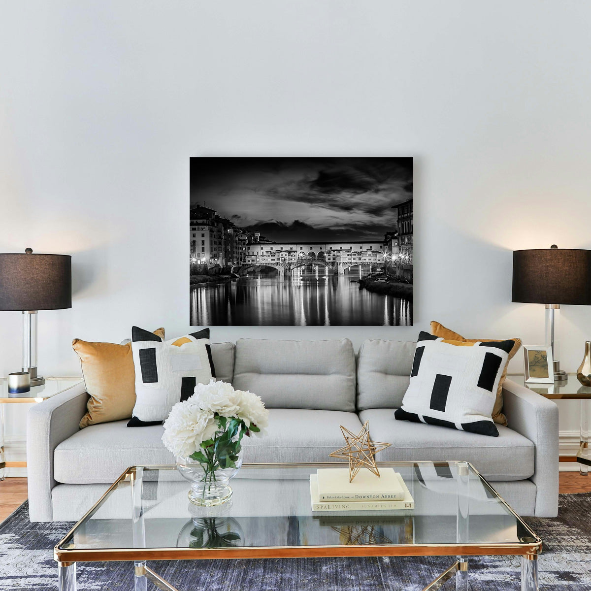 FLORENCE Ponte Vecchio at Sunset Wall Art