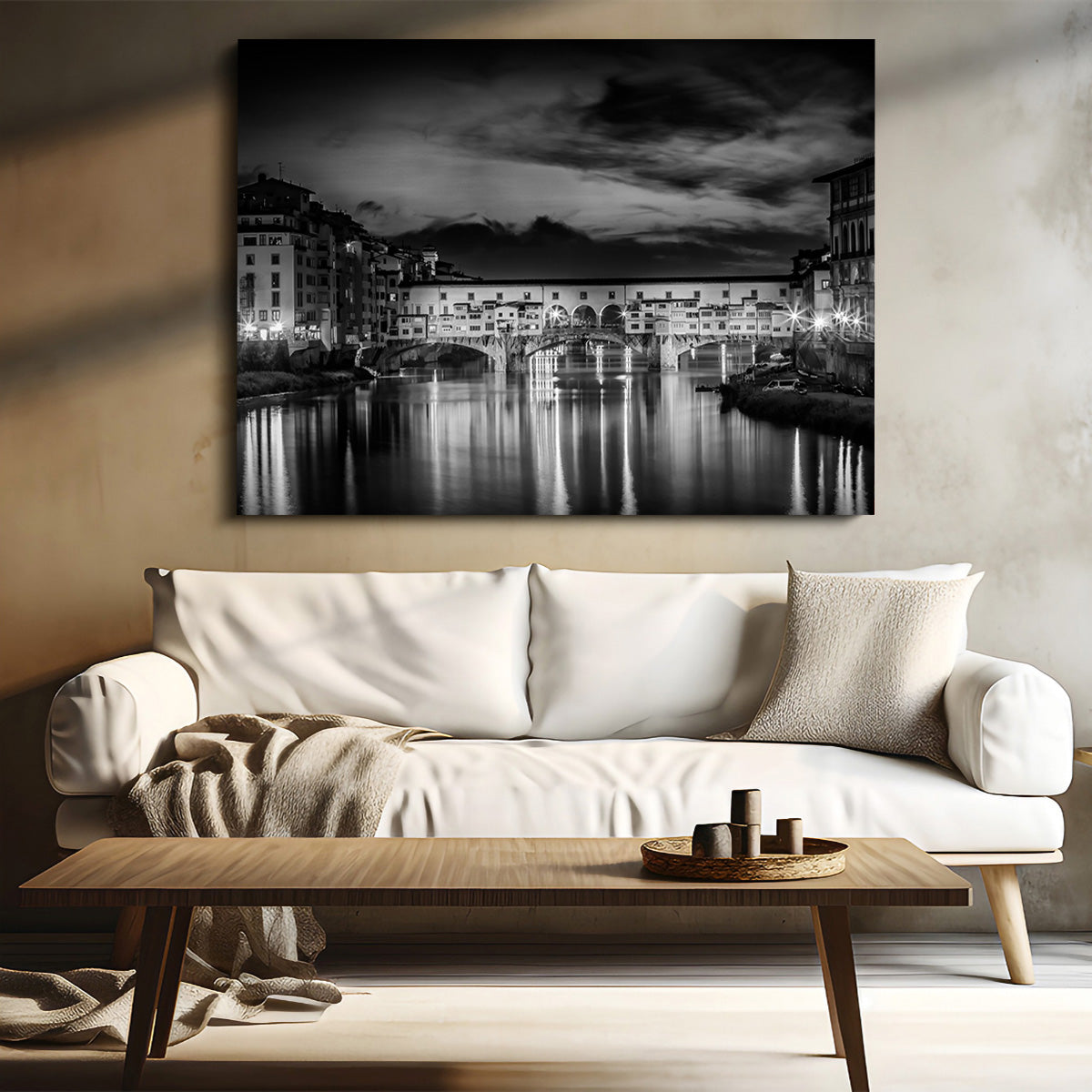 FLORENCE Ponte Vecchio at Sunset Wall Art