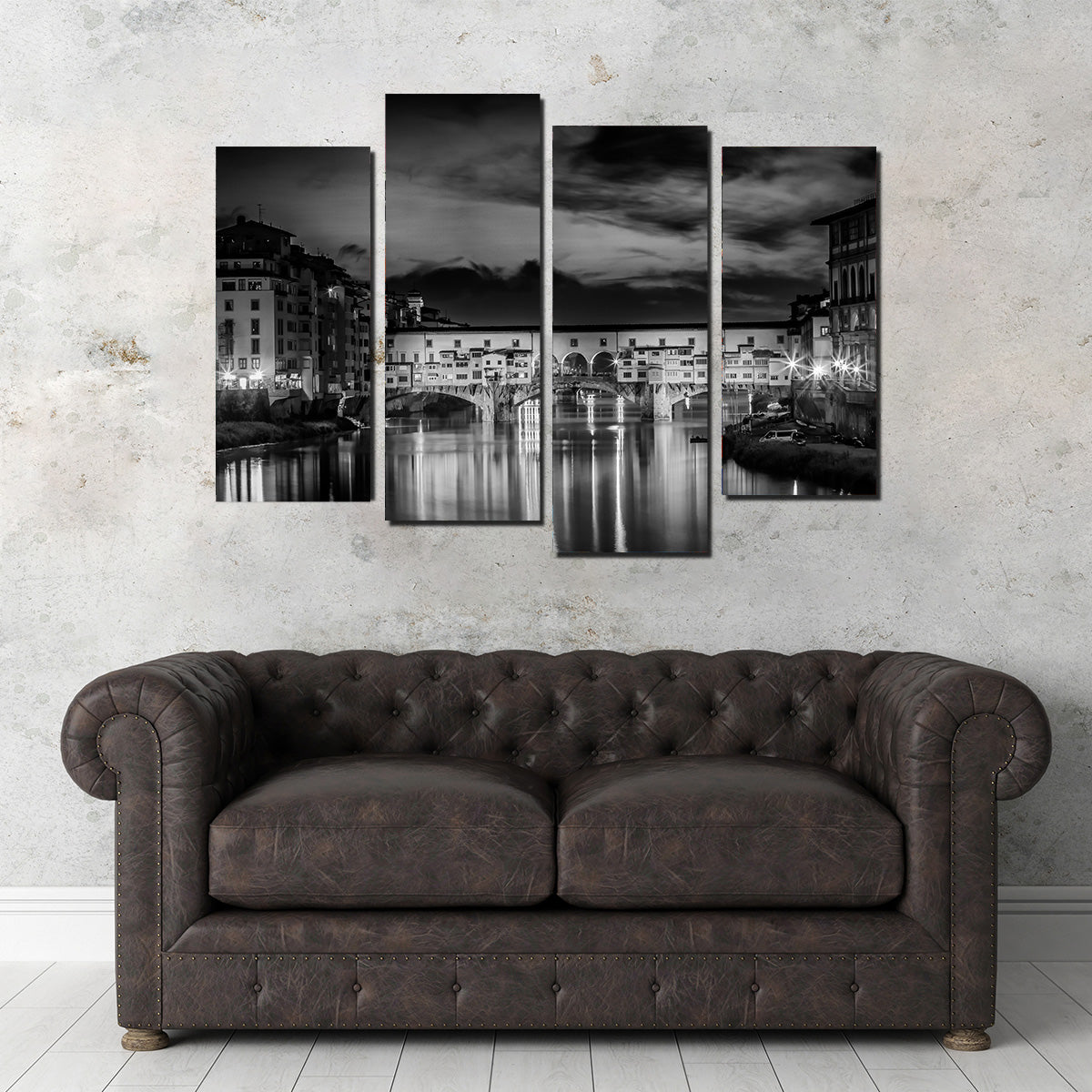 FLORENCE Ponte Vecchio at Sunset Wall Art