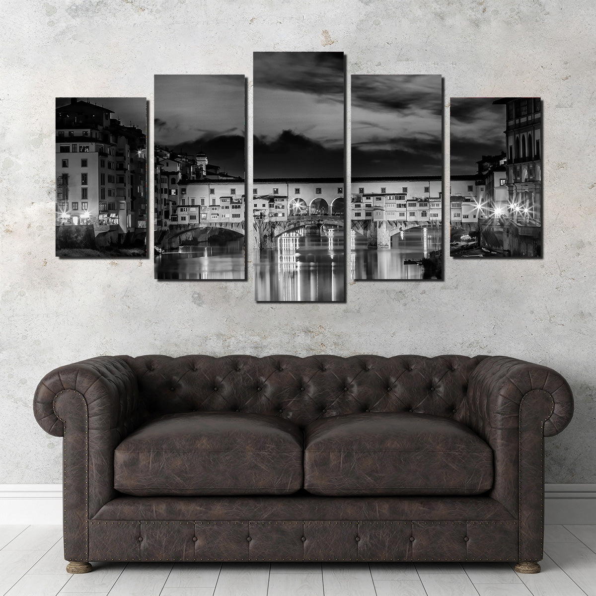 FLORENCE Ponte Vecchio at Sunset Wall Art